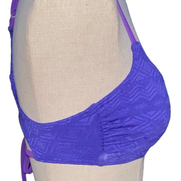 Xhilarations XS Swimwear Top Women Tie Racerback - Picture 2 of 8